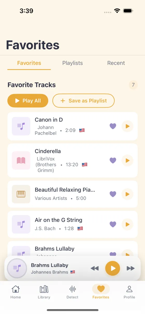 Soothbee favourites — your baby's best-loved tracks